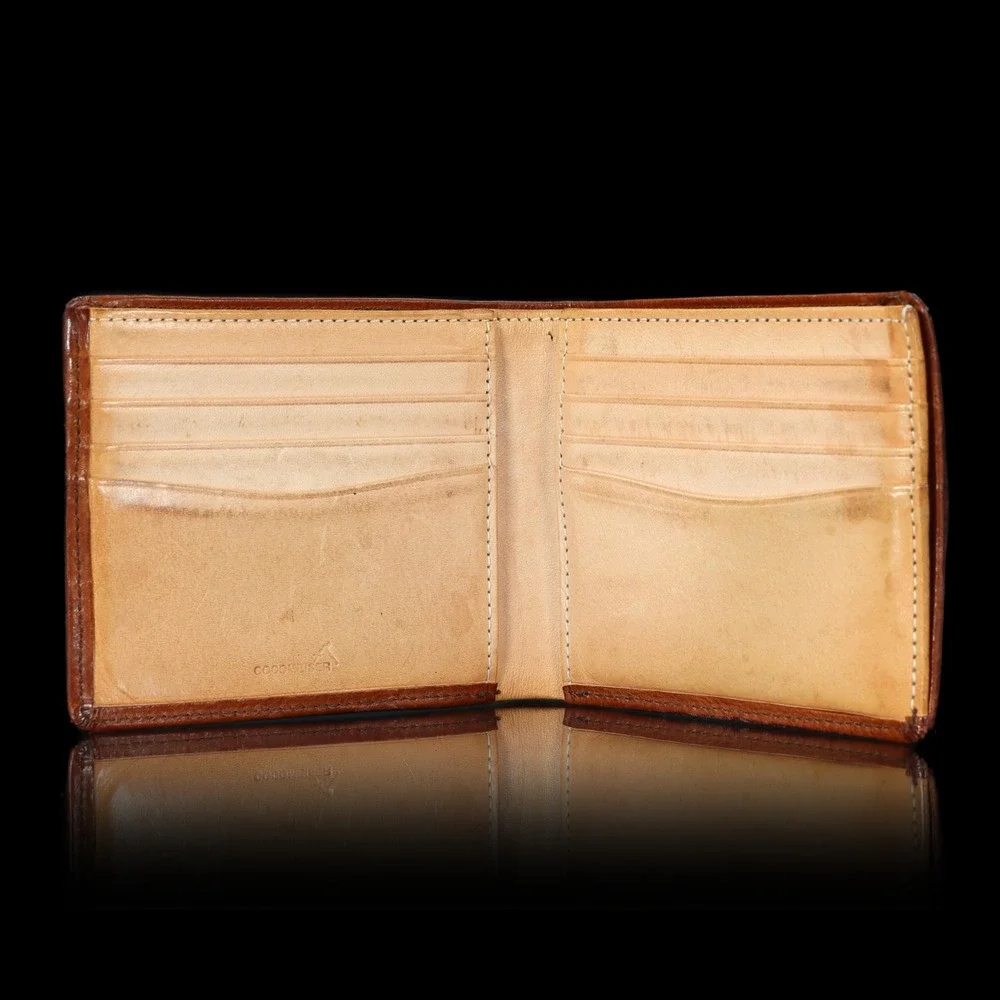 Cocomeister Bifold Wallet Mens Brown Leather Classic Patina Luxury Japan Luxury